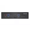 Shuttle XPC slanke barebone DS50U5, i5-1335U, 2x LAN (1x 2,5 Gbit, 1x 1 Gbit), 1x COM, 1x HDMI, 1x DP, 1x VGA, ventilatorloos, 24/7 continu gebruik