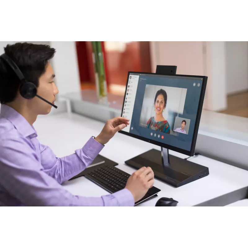 HP UC Wireless Duo-headset, draadloos, kantoor/callcenter, 310 g, headset, zwart