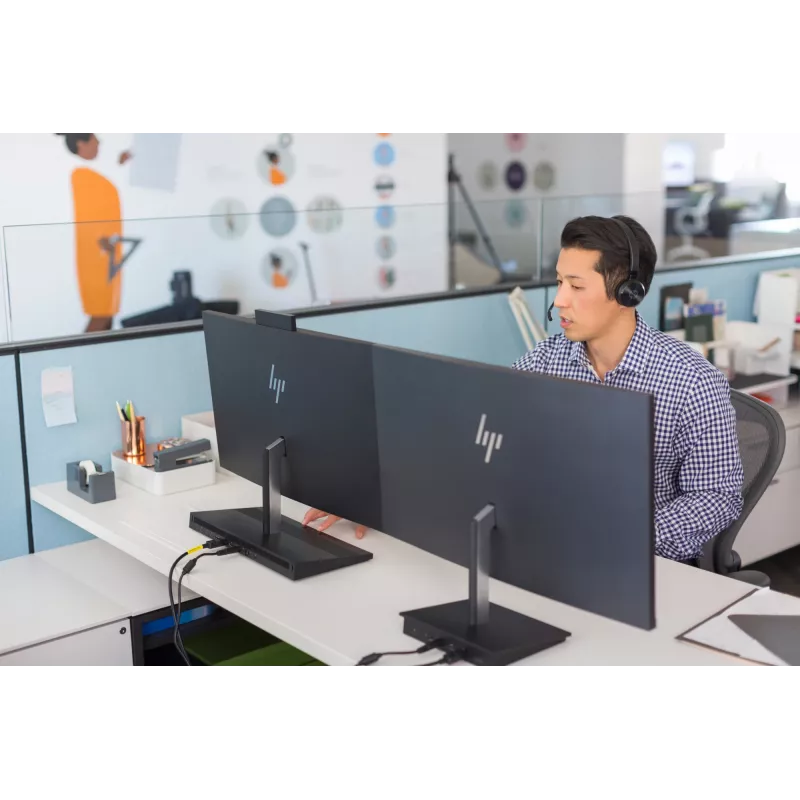 HP UC Wireless Duo-headset, draadloos, kantoor/callcenter, 310 g, headset, zwart