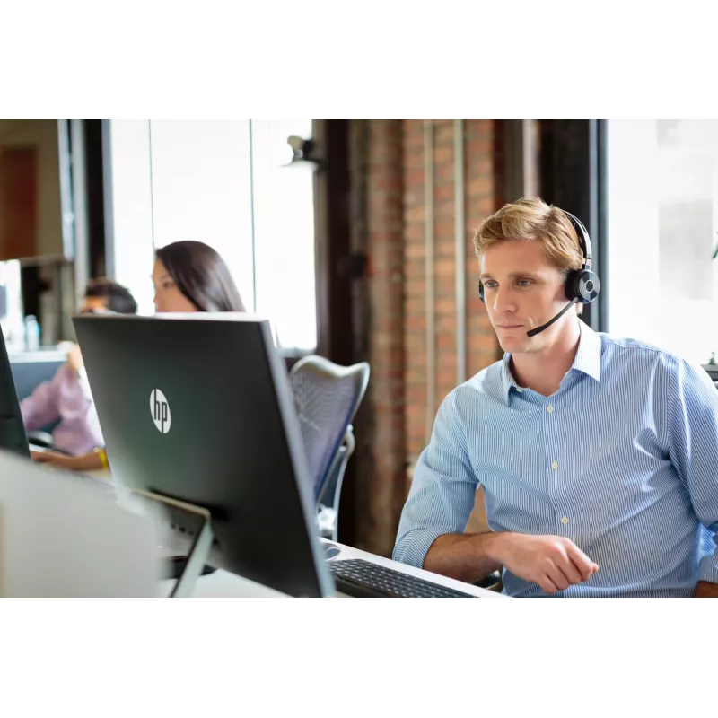 HP UC Wireless Duo-headset, draadloos, kantoor/callcenter, 310 g, headset, zwart