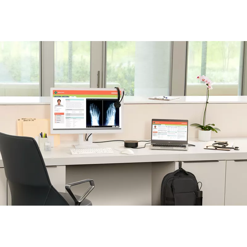 HP UC Wireless Duo-headset, draadloos, kantoor/callcenter, 310 g, headset, zwart
