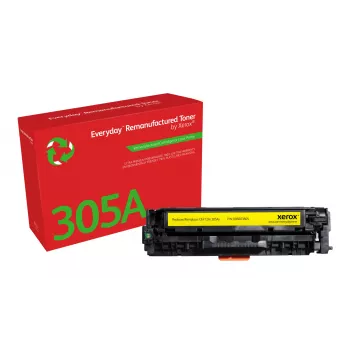 Everyday™ gele gereviseerde toner van Xerox compatibel met HP 305A (CE412A), standaardcapaciteit
