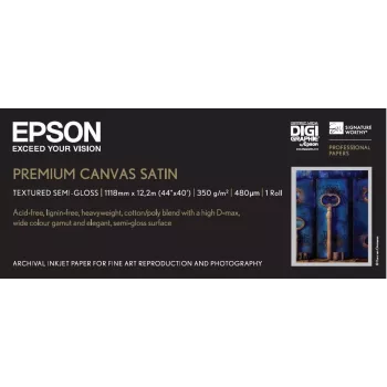 Canvas rol Epson Premium Satin 44 inch x 12,2 m 350 g/m²