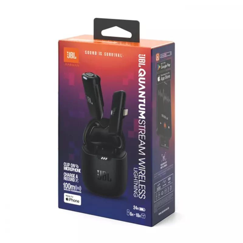 JBL JBLSTRMWLLGHTBLK Microfoon Zwart