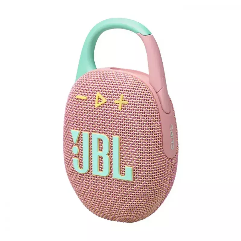 JBL Clip 5 draagbare Bluetooth-speaker, roze