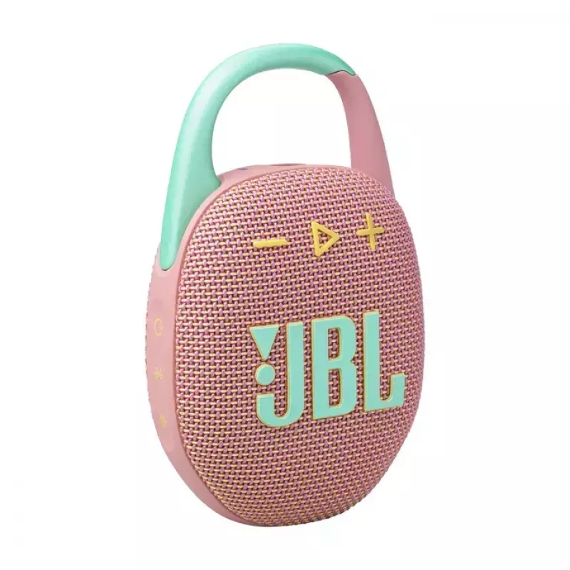 JBL Clip 5 draagbare Bluetooth-speaker, roze