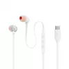 JBL Tune 310C headset bedraad in-ear bellen/muziek USB Type-C wit