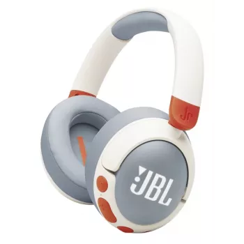 JBL Junior 470NC Headset Draadloos Koptelefoon Bellen/Muziek USB Type-C Bluetooth Lichtgrijs, Wit