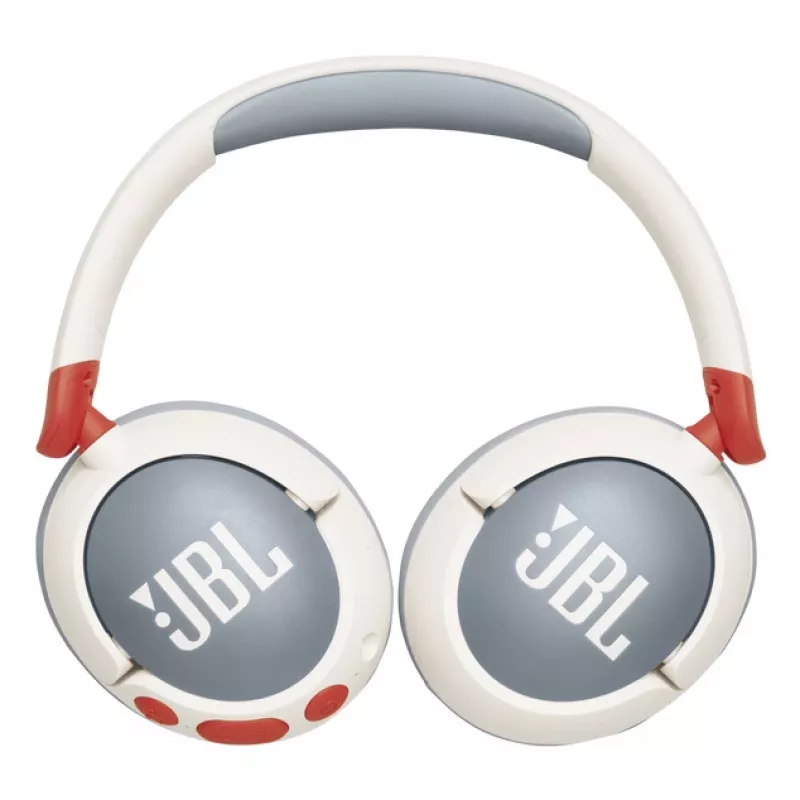 JBL Junior 470NC Headset Draadloos Koptelefoon Bellen/Muziek USB Type-C Bluetooth Lichtgrijs, Wit