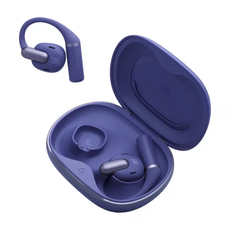 JBL Sense Pro TWS Hoofdtelefoon met oorbugel, Bluetooth, USB-C oplaadstation, 20–40000 Hz, Blauw, 95,2 g