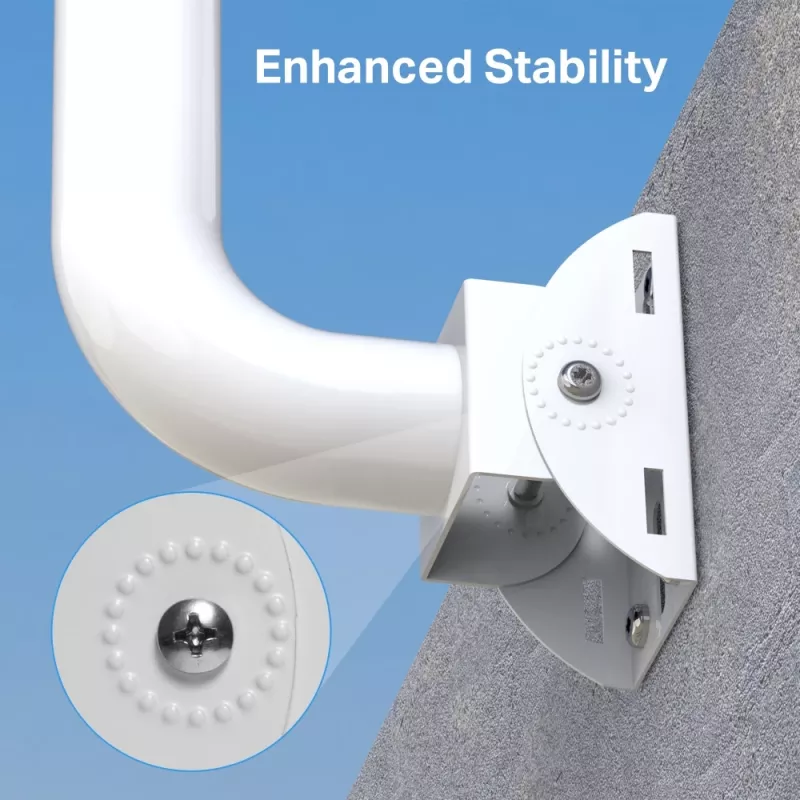 TP-Link Omada Mast-/muurmontageset voor outdoor-accesspoint, WLAN-accesspoint-houder, Wit, RVS, TP-Link, 400 g, 1 stuks