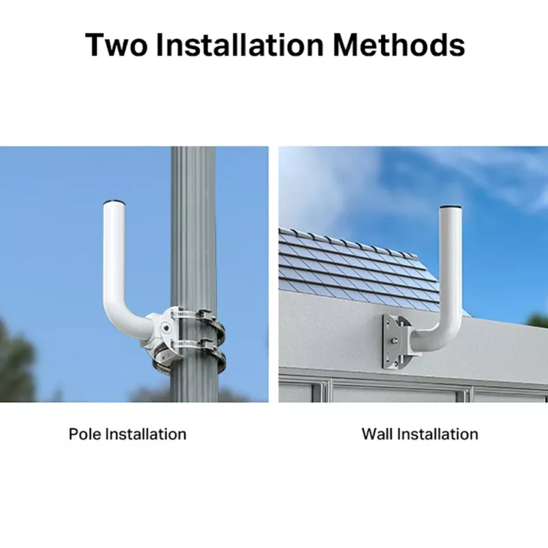 TP-Link Omada Mast-/muurmontageset voor outdoor-accesspoint, WLAN-accesspoint-houder, Wit, RVS, TP-Link, 400 g, 1 stuks