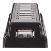 USB-hub Manhattan USB-A 10-poorts, 480 Mbit/s, Zwart