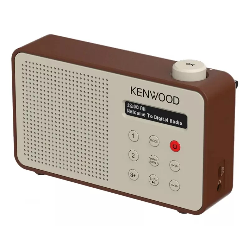 Kenwood CRM25DABT draagbare digitale radio mokka