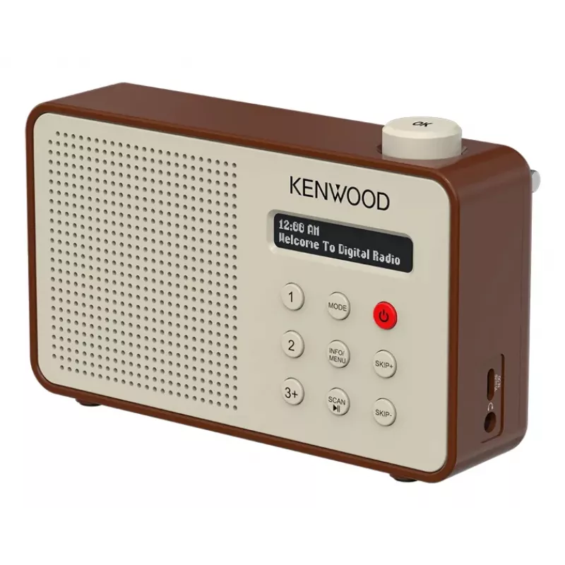 Kenwood CRM25DABT draagbare digitale radio mokka