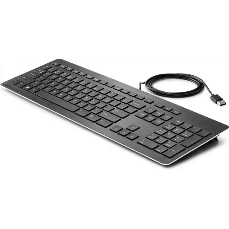 HP USB Premium toetsenbord, full-size (100%), bedraad, USB, membraan, zwart