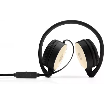 HP stereo headset H2800 (zwart met zijdegoud), bedraad, gesprekken/muziek, 125 g, headset, zwart, goud