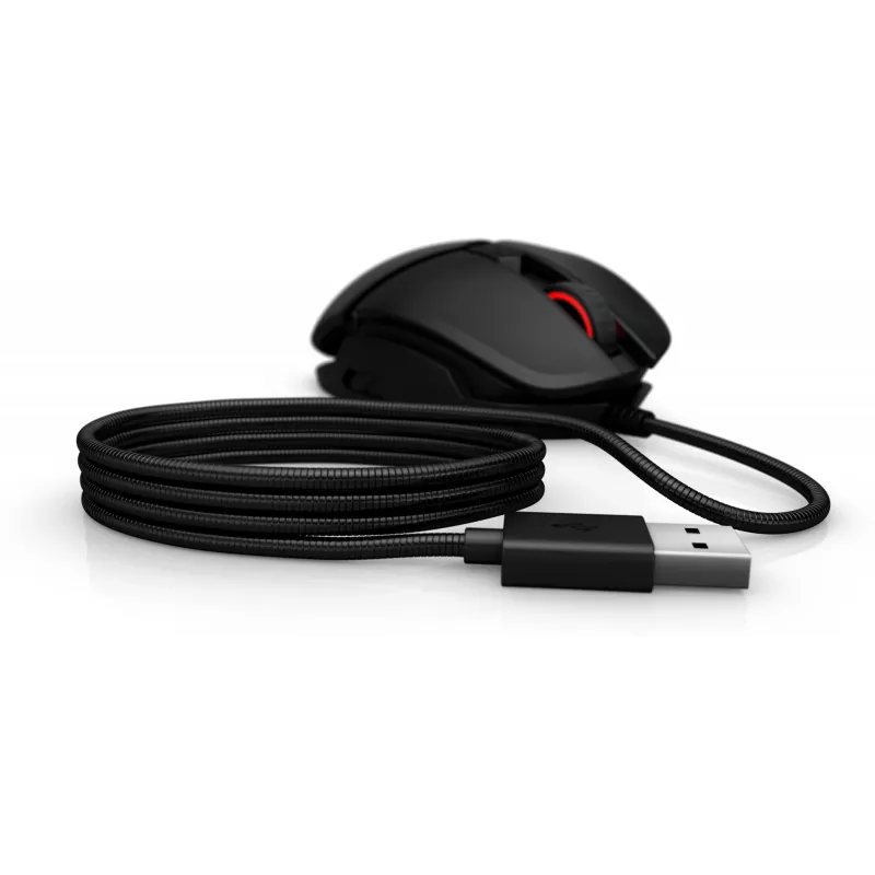 HP OMEN by Reactor muis, rechtshandig, optisch, USB Type-A, 16000 DPI, 0,2 ms, zwart