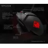 HP OMEN by Reactor muis, rechtshandig, optisch, USB Type-A, 16000 DPI, 0,2 ms, zwart
