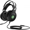 HP Pavilion Gaming headset 600, bedraad, gaming, 360 g, headset, zwart, groen