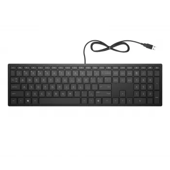 HP Pavilion bedraad toetsenbord 300, volledige grootte (100%), bedraad, USB, mechanisch, zwart