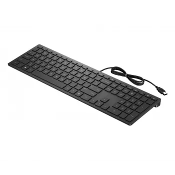 HP Pavilion bedraad toetsenbord 300, volledige grootte (100%), bedraad, USB, mechanisch, zwart