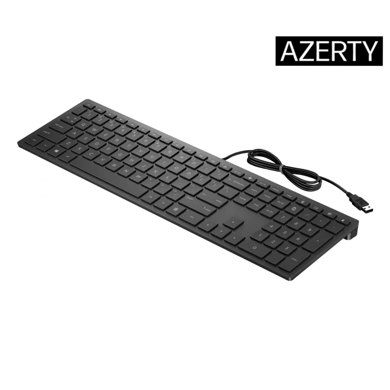 HP Pavilion bedraad toetsenbord 300, volledige grootte (100%), bedraad, USB, mechanisch, zwart