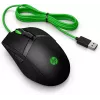 HP Pavilion Gaming muis 300, voor beide handen, optisch, USB Type-A, 5000 dpi, zwart, groen