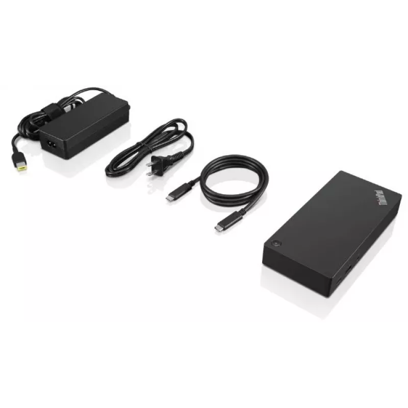 Lenovo ThinkPad USB-C Dock Gen 2, bedraad, USB 3.2 Gen 1 (3.1 Gen 1) Type-C, zwart