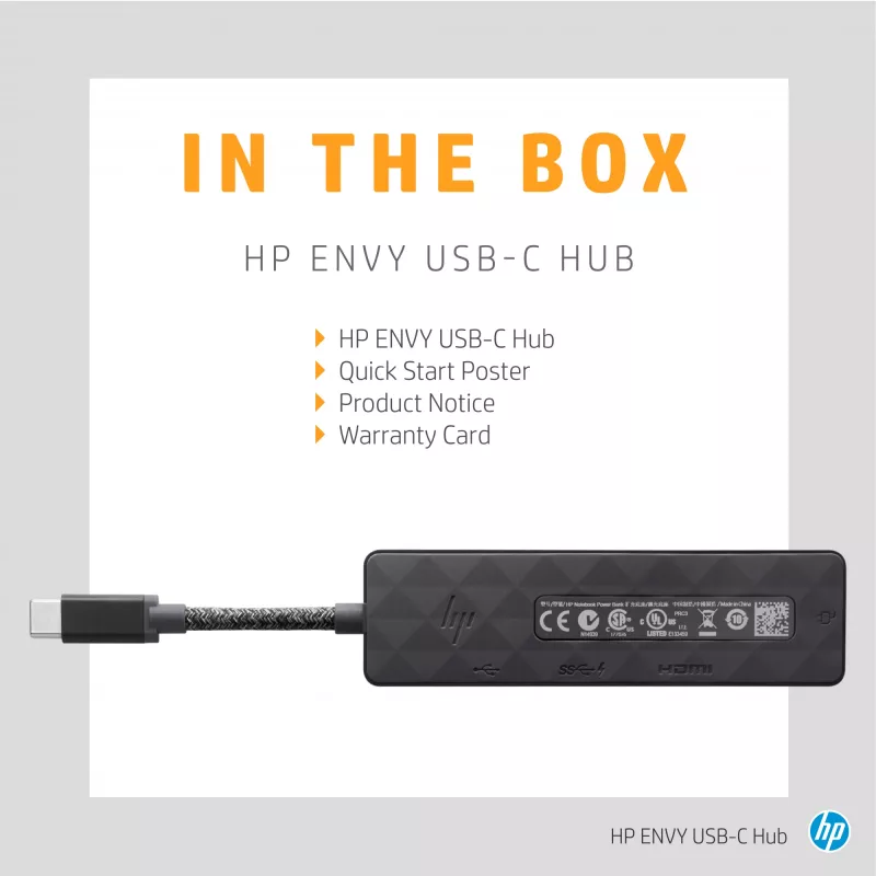 HP ENVY USB-C-hub USB 3.2 Gen 1 (3.1 Gen 1) Type-C