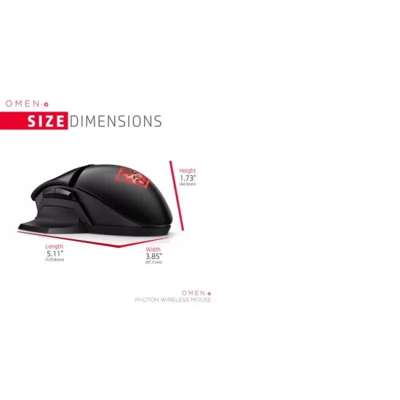 Muis HP OMEN by Photon draadloos Bluetooth USB Type-A
