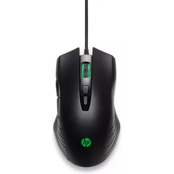 HP X220 achtergrondverlichte gaming-muis, dubbelhandig, optisch, USB Type-A, 3600 DPI, zwart