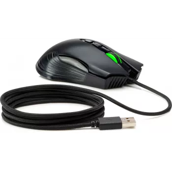 HP X220 achtergrondverlichte gaming-muis, dubbelhandig, optisch, USB Type-A, 3600 DPI, zwart