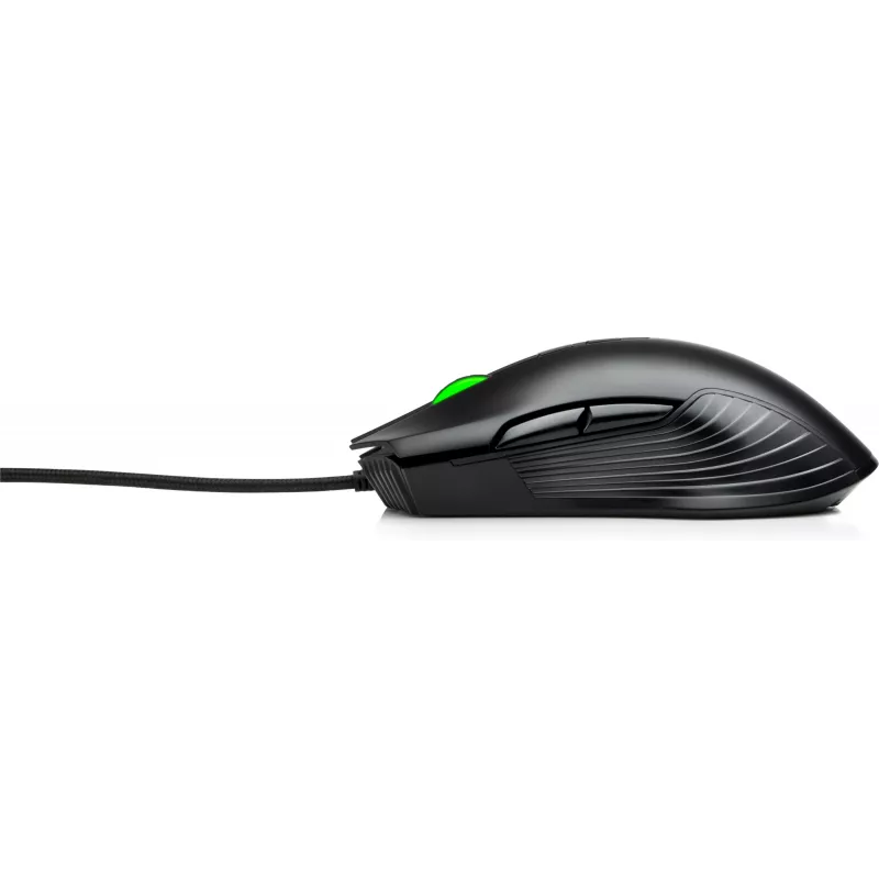HP X220 achtergrondverlichte gaming-muis, dubbelhandig, optisch, USB Type-A, 3600 DPI, zwart