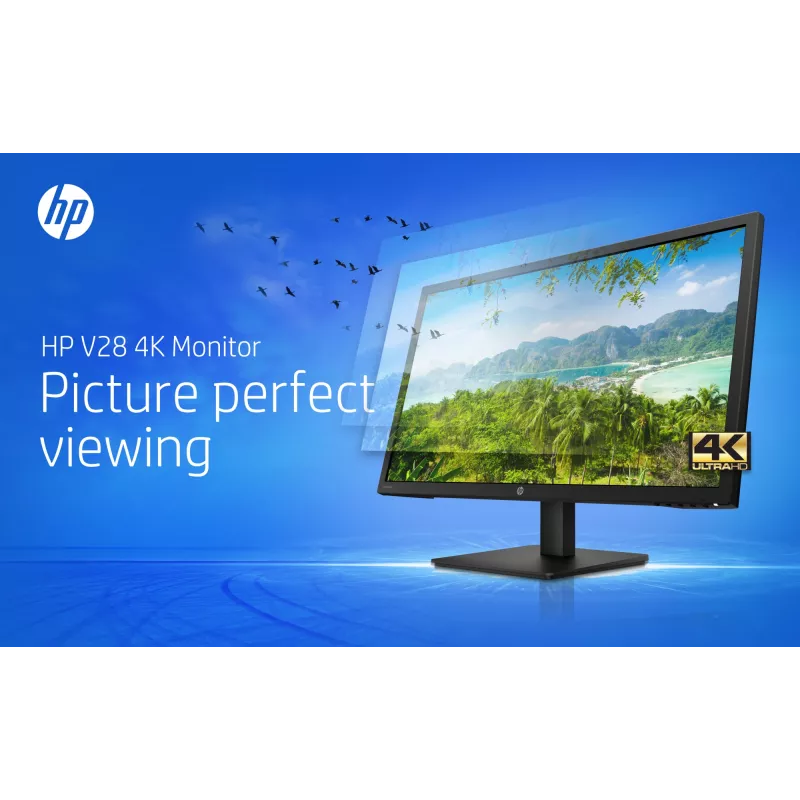 HP V28 computermonitor 71,1 cm (28 inch) 3840 x 2160 pixels 4K Ultra HD LED zwart