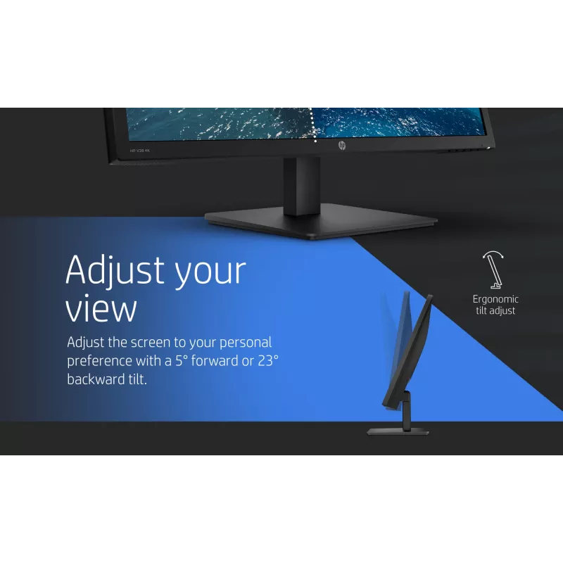 HP V28 computermonitor 71,1 cm (28 inch) 3840 x 2160 pixels 4K Ultra HD LED zwart