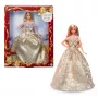 Barbie Signature 2025 Holiday Fashion pop, seizoensgebonden verzamelpop, blond met zilveren en gouden jurk