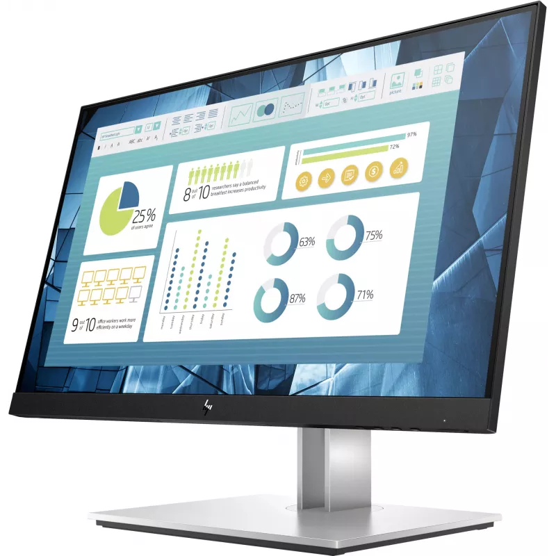 HP E-Series E22 G4 computermonitor 54,6 cm (21,5 inch) 1920 x 1080 pixels Full HD LCD zwart, zilver