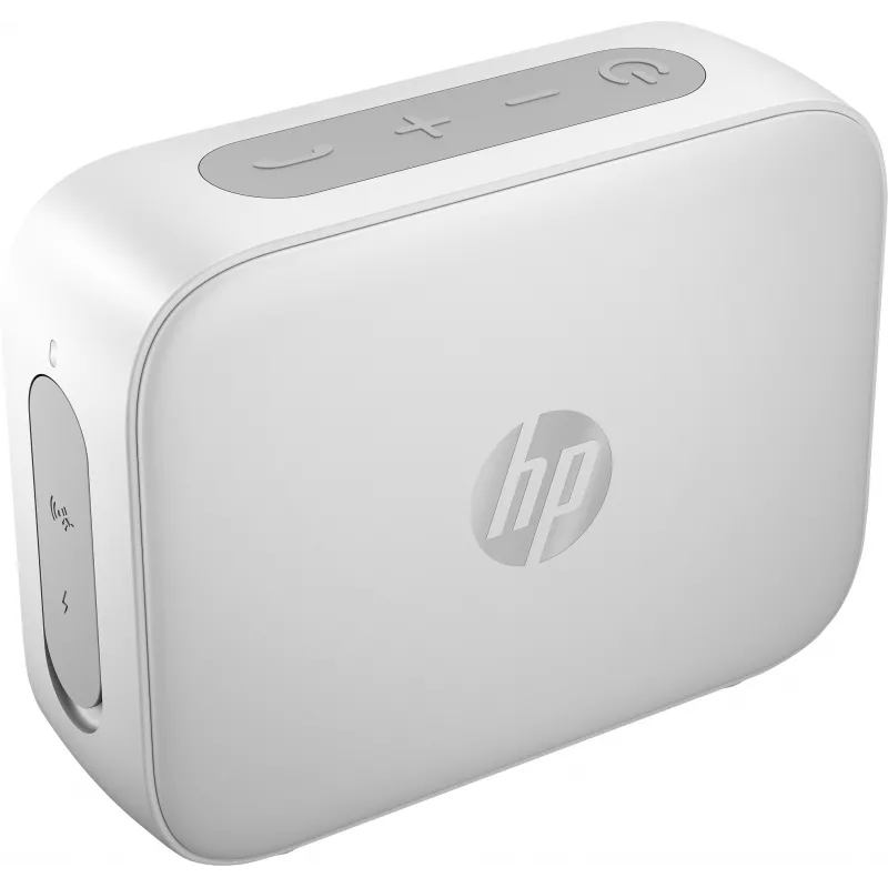 HP zilver Bluetooth-luidspreker 350, draadloos, wit, universeel, ingebouwde batterij, 180 g, 78,5 mm