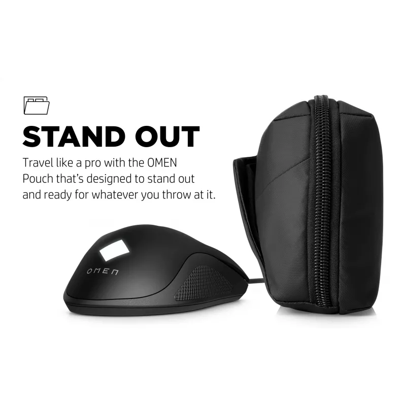 HP OMEN Transceptor-tas, nylon, 230 mm, 160 mm, 70 mm, 160 g, zwart