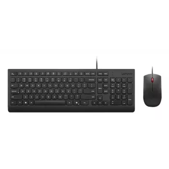 Bekabelde full-size USB-toetsenbord- en muisset Lenovo 4X31R64409 — 100% layout, 1,8 m kabel, zwart, Deens