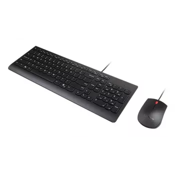 Bekabelde full-size USB-toetsenbord- en muisset Lenovo 4X31R64409 — 100% layout, 1,8 m kabel, zwart, Deens