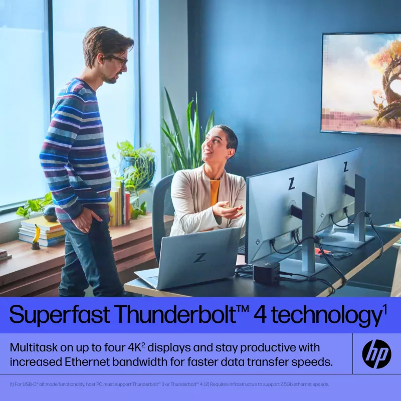 HP Thunderbolt Dock 280W G4 bekabeld dockingstation Thunderbolt 4 zwart