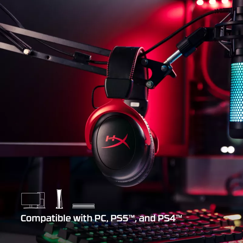 HyperX Cloud II Wireless - gaming-headset (zwart-rood)