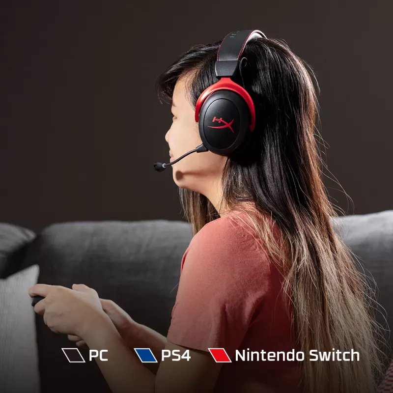 HyperX Cloud II Wireless - gaming-headset (zwart-rood)