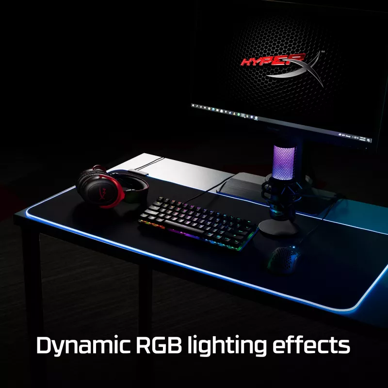 HyperX Pulsefire Mat - RGB gaming-muismat - stof (XL)