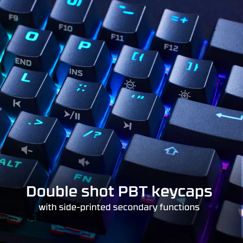 HyperX Alloy Origins 65 – mechanisch gaming-toetsenbord – HX Aqua (US-layout)