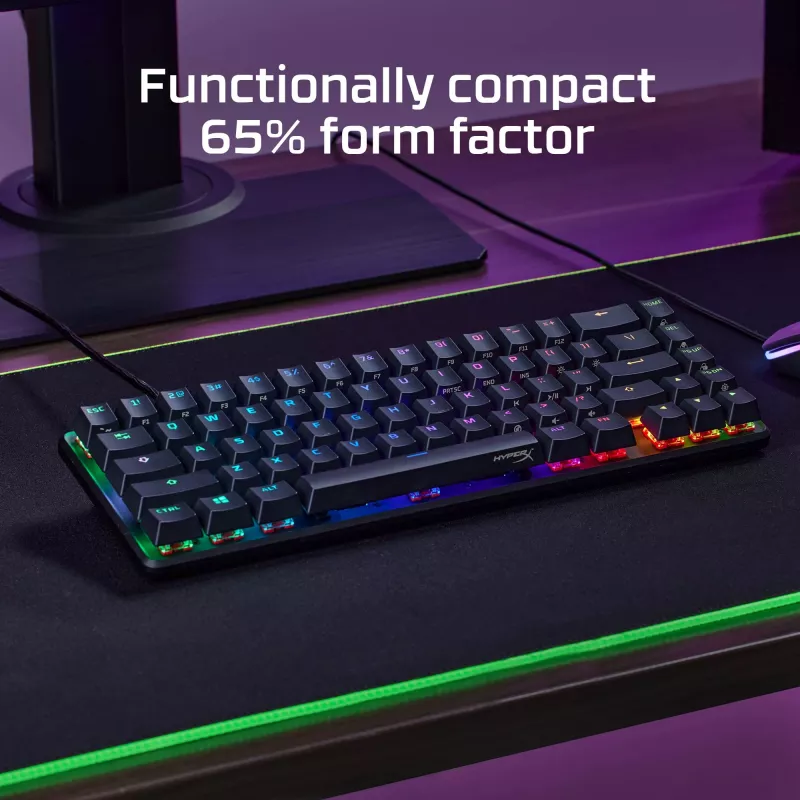 HyperX Alloy Origins 65 – mechanisch gaming-toetsenbord – HX Aqua (US-layout)