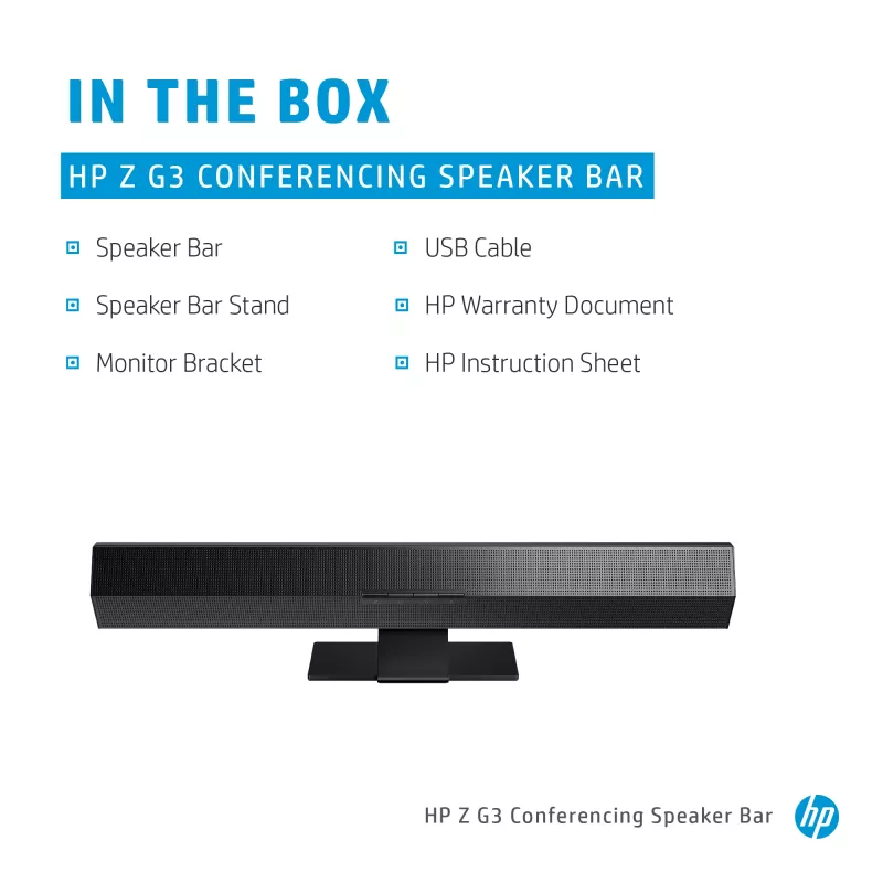 Conferentiesoundbar HP Z G3 conferentiesoundbar 647Y2AA