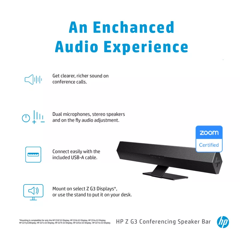 Conferentiesoundbar HP Z G3 conferentiesoundbar 647Y2AA